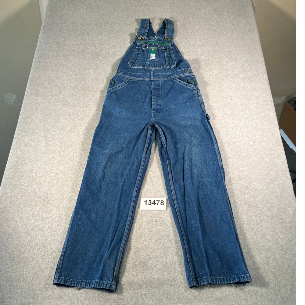 Liberty Carpenter Overalls Men 34x30 Blue Denim Cotton Stretch Workwear Winter